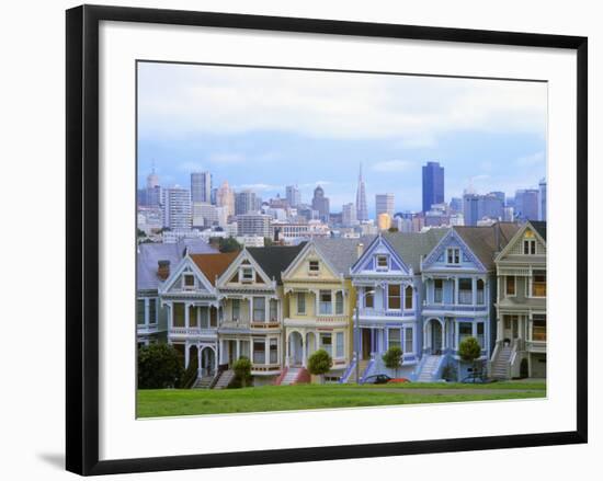 Alamo Square Park, San Francisco, California, USA-John Alves-Framed Photographic Print