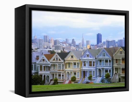 Alamo Square Park, San Francisco, California, USA-John Alves-Framed Stretched Canvas