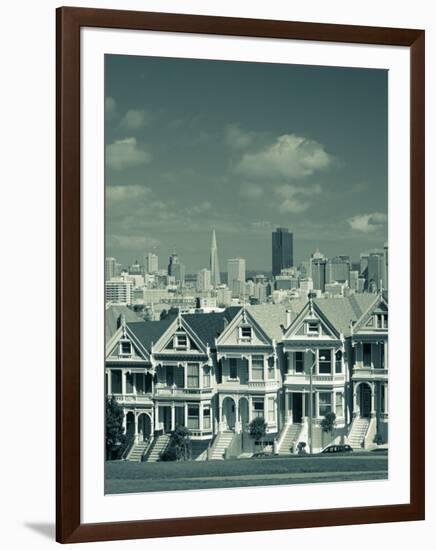 Alamo Square, San Francisco, California, USA-Walter Bibikow-Framed Photographic Print