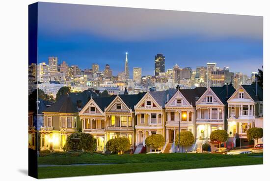 Alamo Square San Francisco-null-Stretched Canvas