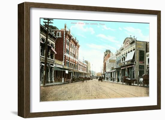 Alamo Street, San Antonio, Texas-null-Framed Art Print