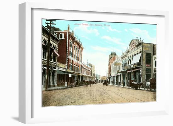 Alamo Street, San Antonio, Texas-null-Framed Art Print