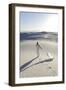 Alamogordo, New Mexico. Woman Walking in White Sands National Monument-Julien McRoberts-Framed Photographic Print