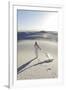 Alamogordo, New Mexico. Woman Walking in White Sands National Monument-Julien McRoberts-Framed Photographic Print