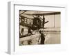 Alan Cobham Climbing into His Plane before Setting Off for Australia, Rochester, 1926-English Photographer-Framed Premium Giclee Print