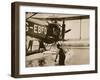 Alan Cobham Climbing into His Plane before Setting Off for Australia, Rochester, 1926-English Photographer-Framed Giclee Print