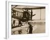 Alan Cobham Climbing into His Plane before Setting Off for Australia, Rochester, 1926-English Photographer-Framed Giclee Print