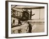 Alan Cobham Climbing into His Plane before Setting Off for Australia, Rochester, 1926-English Photographer-Framed Giclee Print