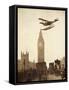 Alan Cobham Coming in to Land on the Thames at Westminster, London, 1926-English Photographer-Framed Stretched Canvas