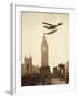 Alan Cobham Coming in to Land on the Thames at Westminster, London, 1926-English Photographer-Framed Giclee Print