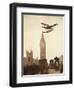 Alan Cobham Coming in to Land on the Thames at Westminster, London, 1926-English Photographer-Framed Premium Giclee Print