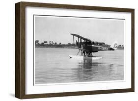 Alan Cobham's De Havilland Dh50 Landing on the Tigris, Iraq, 1926-null-Framed Giclee Print