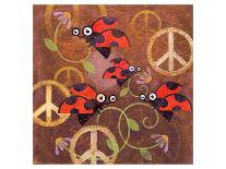 Peace Sign Ladybugs VI-Alan Hopfensperger-Art Print
