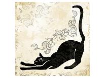 Sitting Burlap Cat-Alan Hopfensperger-Art Print