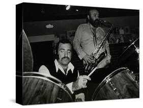 Alan Jackson (Drums) and Don Weller (Saxophone) Playing at the Bell, Codicote, Hertfordshire, 1980-Denis Williams-Stretched Canvas