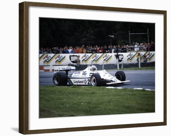 Alan Jones Racing a Williams-Cosworth FW07B, British Grand Prix, Brands Hatch, 1980-null-Framed Photographic Print