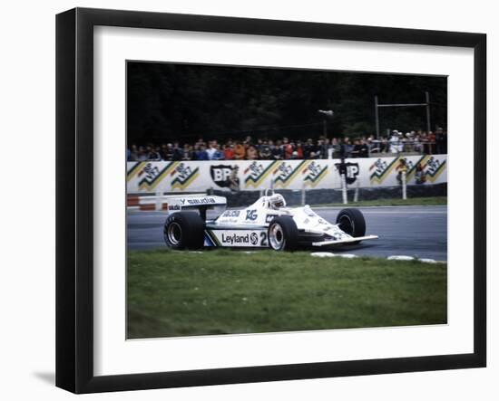 Alan Jones Racing a Williams-Cosworth FW07B, British Grand Prix, Brands Hatch, 1980-null-Framed Photographic Print