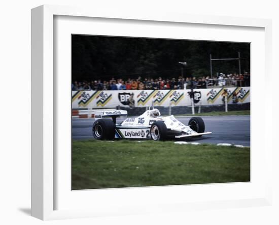 Alan Jones Racing a Williams-Cosworth FW07B, British Grand Prix, Brands Hatch, 1980-null-Framed Photographic Print