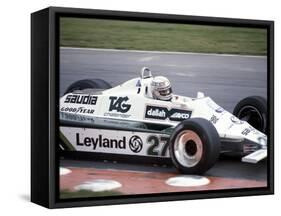 Alan Jones Racing a Williams-Cosworth FW07B, British Grand Prix, Brands Hatch, Kent, 1980-null-Framed Stretched Canvas