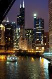 Old Water Tower with holiday lights, Chicago, Illinois, USA-Alan Klehr-Photographic Print