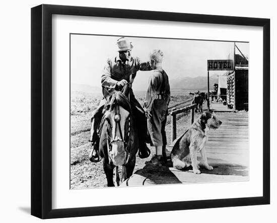 Alan Ladd, Brandon De Wilde, Shane, 1953-null-Framed Photographic Print