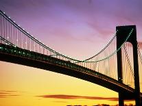 Brooklyn Bridge and East River-Alan Schein-Framed Stretched Canvas