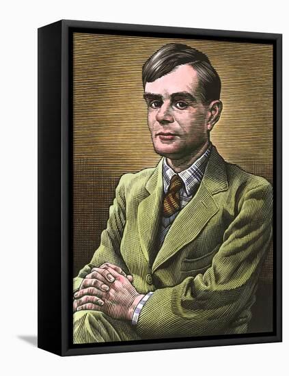 Alan Turing, British Mathematician-Bill Sanderson-Framed Stretched Canvas