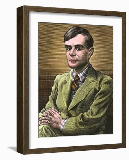 Alan Turing, British Mathematician-Bill Sanderson-Framed Photographic Print