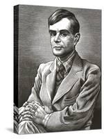 Alan Turing, British Mathematician-Bill Sanderson-Stretched Canvas