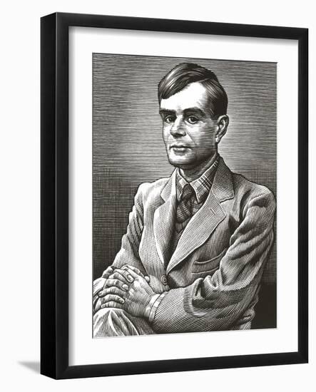 Alan Turing, British Mathematician-Bill Sanderson-Framed Photographic Print