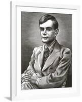 Alan Turing, British Mathematician-Bill Sanderson-Framed Photographic Print