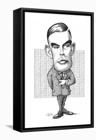 Alan Turing, British Mathematician-Gary Gastrolab-Framed Stretched Canvas