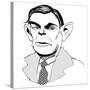 Alan Turing - caricature of English mathematician, 1912 - 1954-Neale Osborne-Stretched Canvas