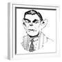 Alan Turing - caricature of English mathematician, 1912 - 1954-Neale Osborne-Framed Giclee Print