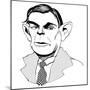 Alan Turing - caricature of English mathematician, 1912 - 1954-Neale Osborne-Mounted Giclee Print