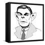 Alan Turing - caricature of English mathematician, 1912 - 1954-Neale Osborne-Framed Stretched Canvas