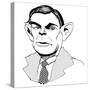 Alan Turing - caricature of English mathematician, 1912 - 1954-Neale Osborne-Stretched Canvas