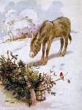 Donkey in Snow 1927-Alan Wright and Anne Anderson-Framed Stretched Canvas