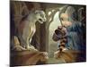 Alannah and the Gargoyle-Jasmine Becket-Griffith-Mounted Art Print