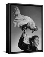 Alarm Clock of Most of the Navajo Miners Is a Rooster-Loomis Dean-Framed Stretched Canvas