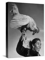 Alarm Clock of Most of the Navajo Miners Is a Rooster-Loomis Dean-Stretched Canvas