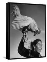 Alarm Clock of Most of the Navajo Miners Is a Rooster-Loomis Dean-Framed Stretched Canvas