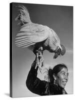 Alarm Clock of Most of the Navajo Miners Is a Rooster-Loomis Dean-Stretched Canvas
