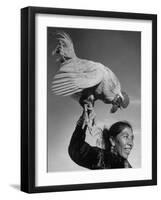 Alarm Clock of Most of the Navajo Miners Is a Rooster-Loomis Dean-Framed Premium Photographic Print