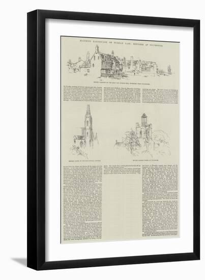 Alarming Earthquake on Tuesday Last, Sketches at Colchester-null-Framed Giclee Print