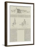 Alarming Earthquake on Tuesday Last, Sketches at Colchester-null-Framed Giclee Print