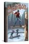 Alaska, Alaskan Lumberjacks-Lantern Press-Stretched Canvas