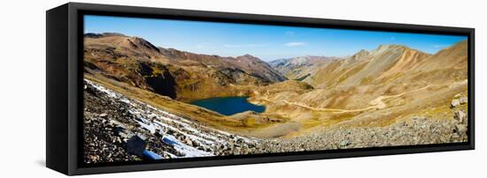 Alaska Basin and Como Lake Surrounded by Mountains, Brown Mountain, Turtle Mountain-null-Framed Stretched Canvas