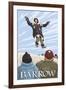 Alaska Blanket Toss, Barrow, Alaska-Lantern Press-Framed Art Print