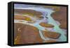 Alaska, Brooks Range, Arctic National Wildlife Refuge. Aerial of Ivishak River.-Jaynes Gallery-Framed Stretched Canvas